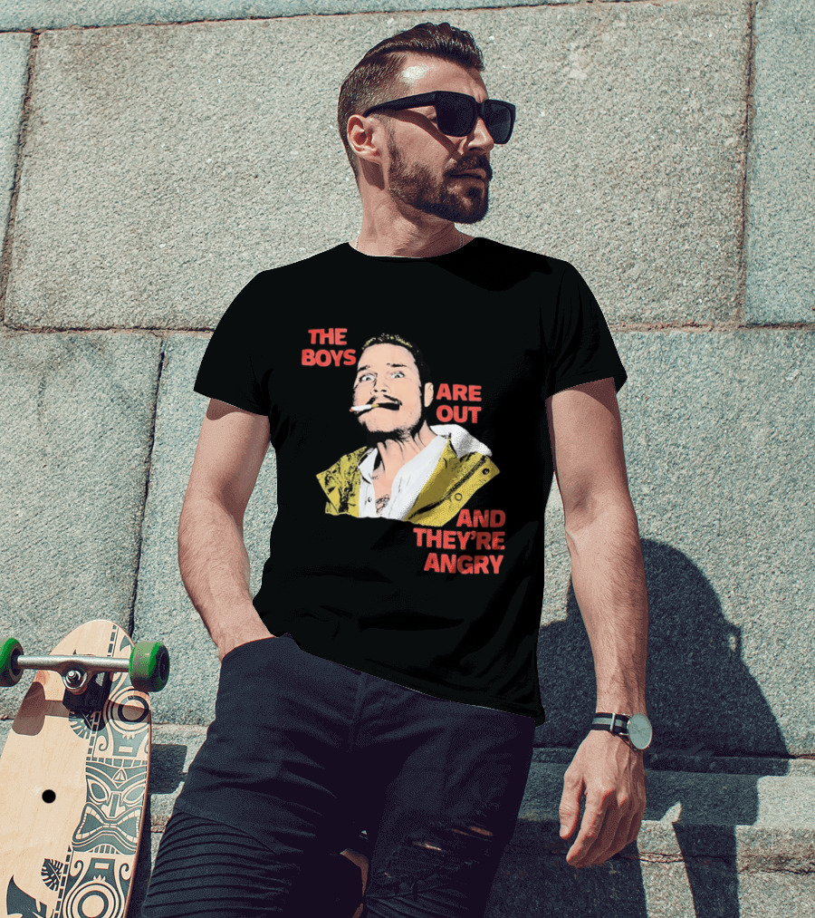 Zach Bryan The Boys Are Out And They're Angry Bold Comic T-Shirt