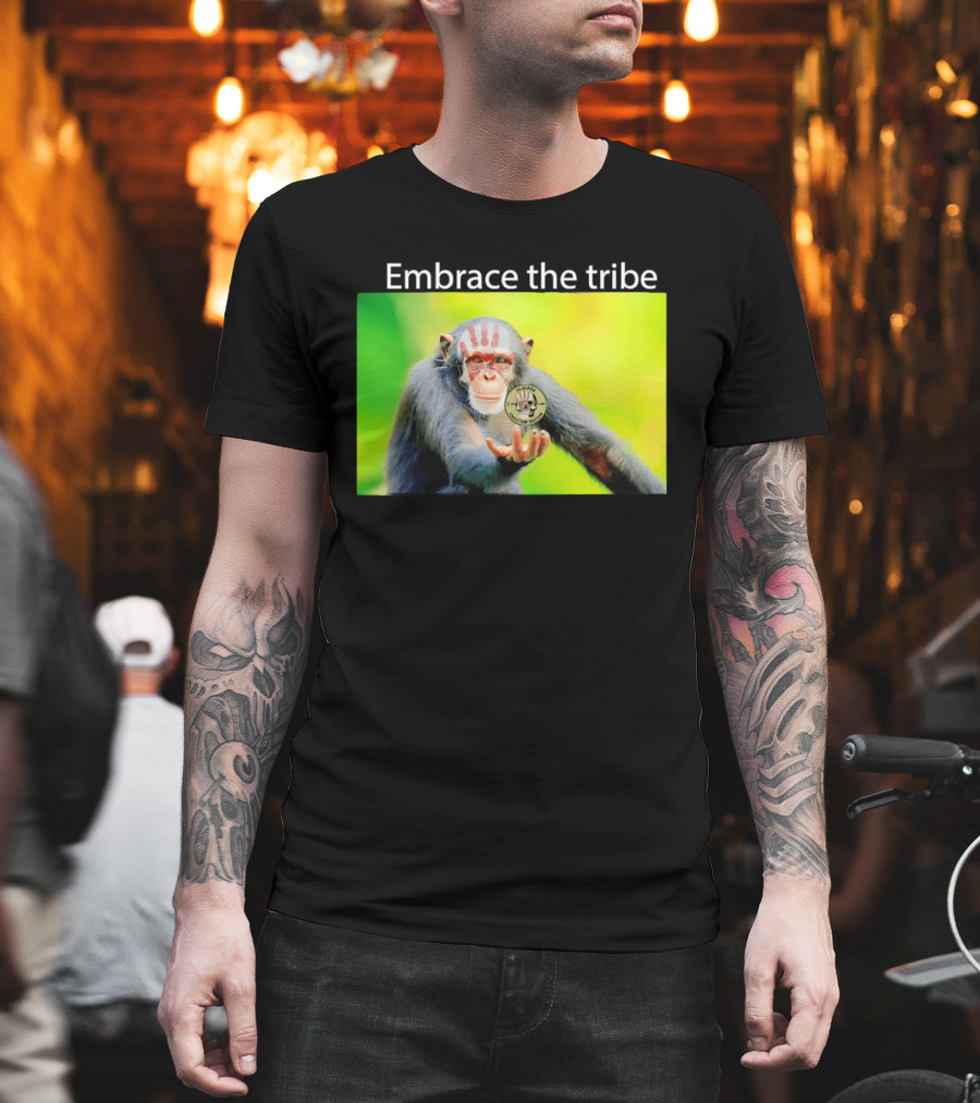 Scalper Choctaw Nation Monkey Embrace The Tribe Handprint T-Shirt