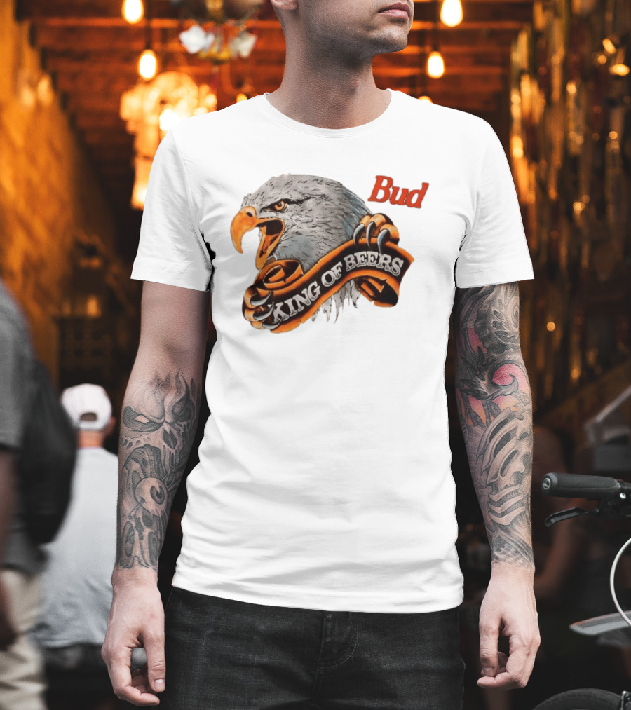 Bud King of Beers Anheuser Busch Eagle T-Shirt