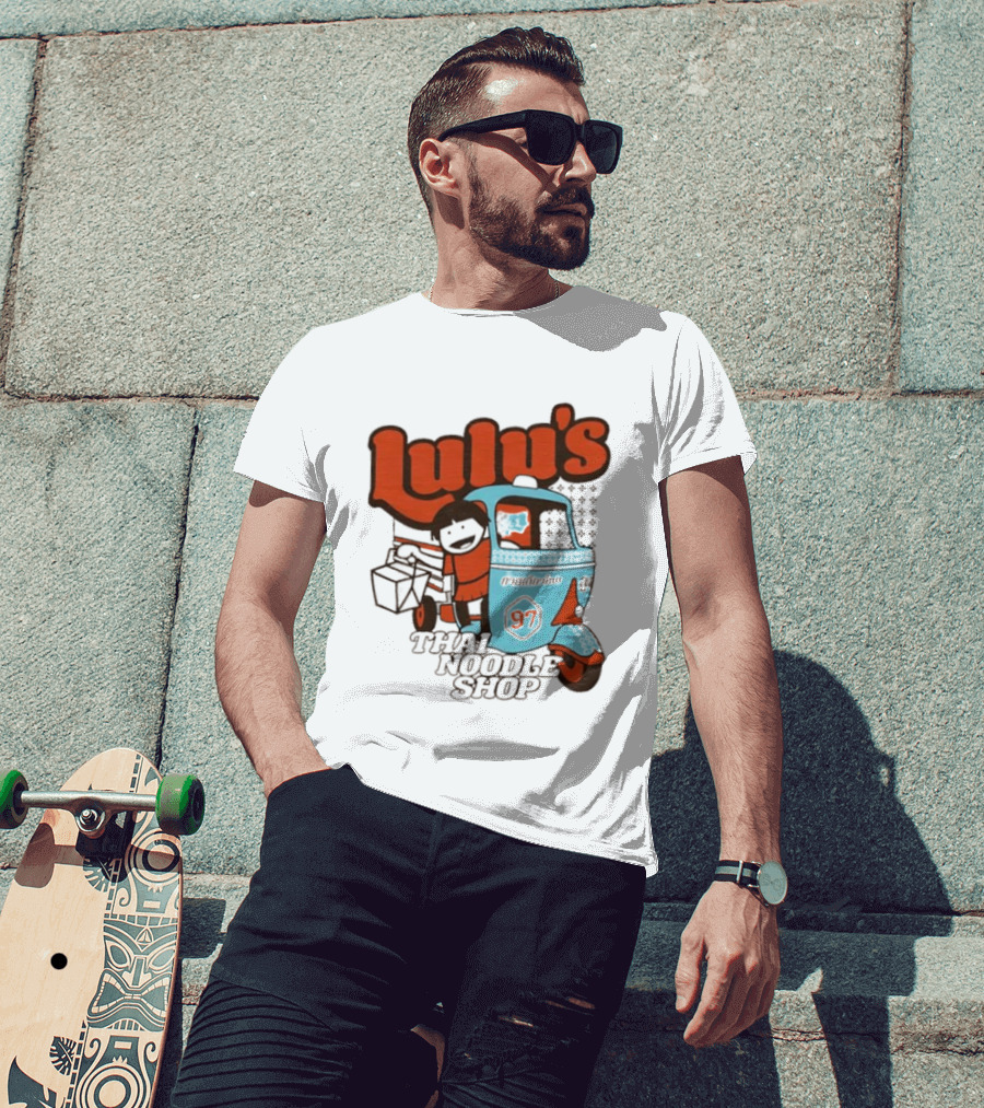 Lulu's Thai Noodle Shop Tuk Tuk Cartoon 97 T-Shirt