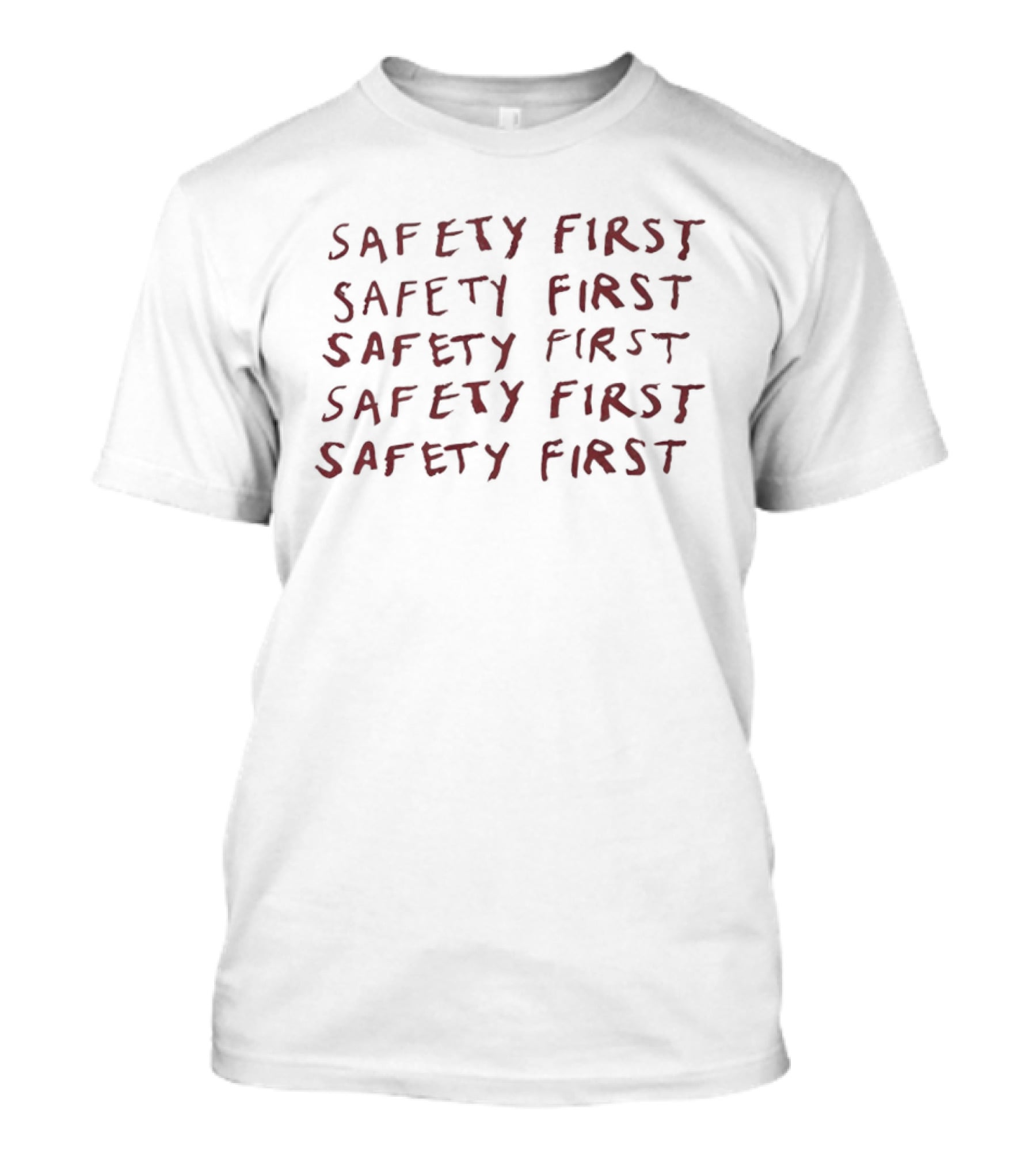 Lady Gaga Safety First Repeated Rustic T-Shirt