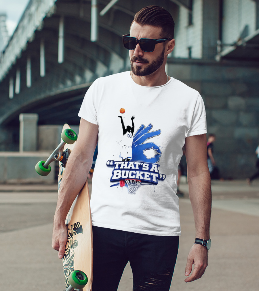 00 That's A Bucket Basketball Shot Gesture T-Shirt
