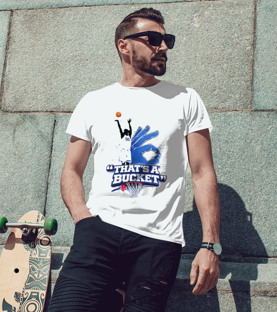 00 That's A Bucket Basketball Shot Gesture T-Shirt