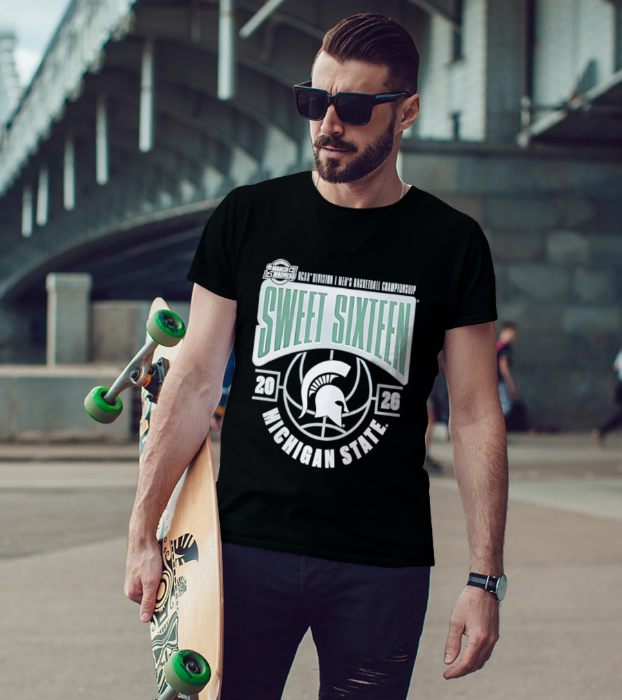 NCAA Division I Men's Basketball Championship Sweet Sixteen Michigan State 2026 T-Shirt