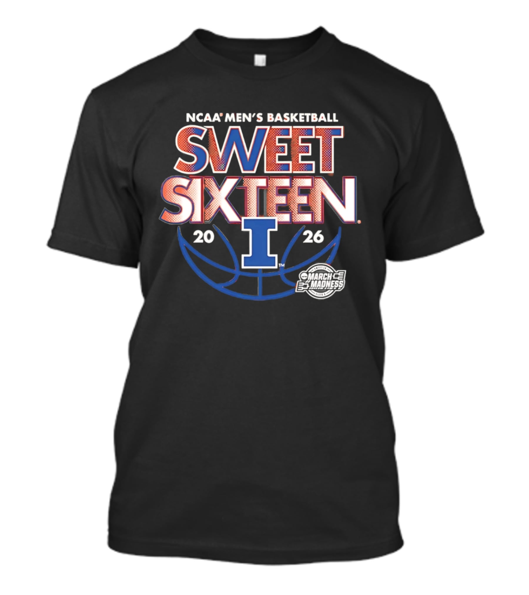 NCAA Men's Basketball Sweet Sixteen 2026 Illinois T-Shirt