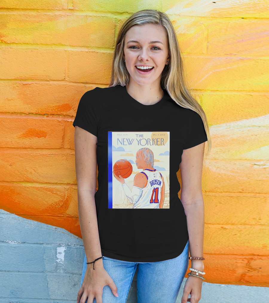 The New Yorker Jalen Brunson 11 New York Knicks Madison Square Garden December 8 2023 T-Shirt