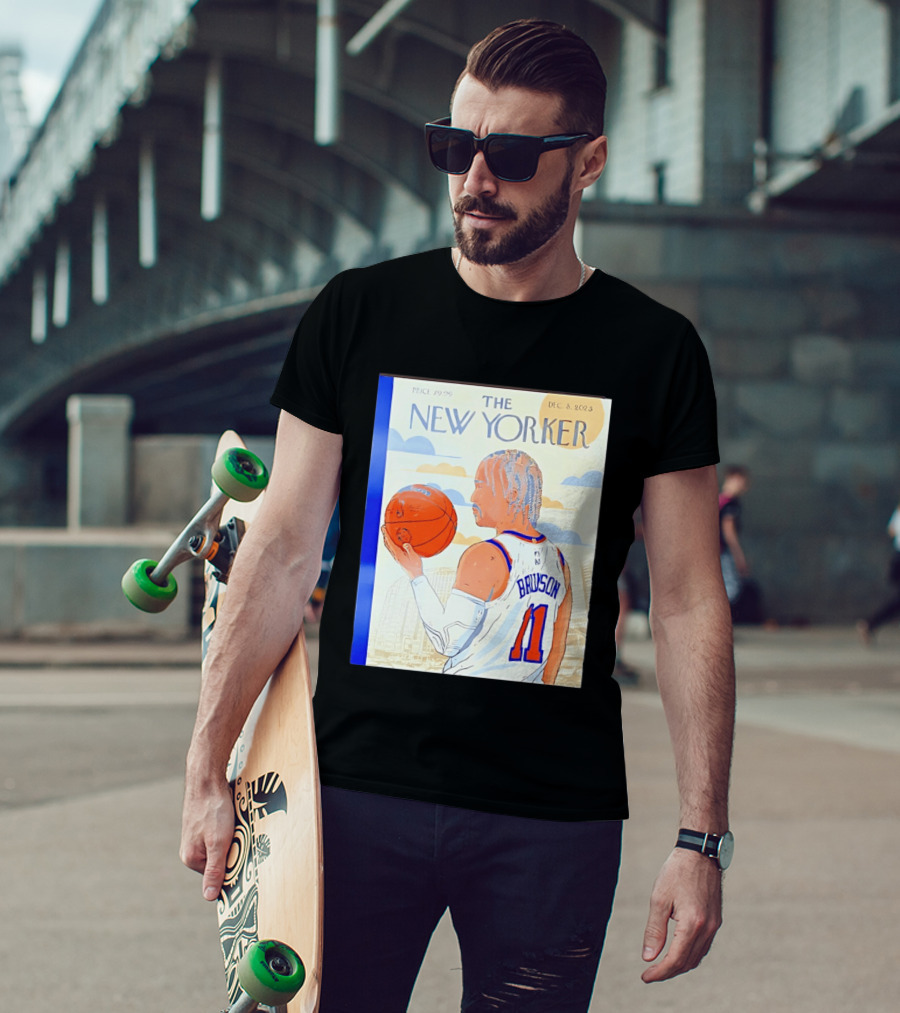 The New Yorker Jalen Brunson 11 New York Knicks Madison Square Garden December 8 2023 T-Shirt