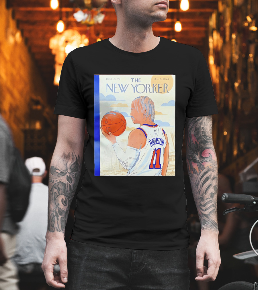 The New Yorker Jalen Brunson 11 New York Knicks Madison Square Garden December 8 2023 T-Shirt