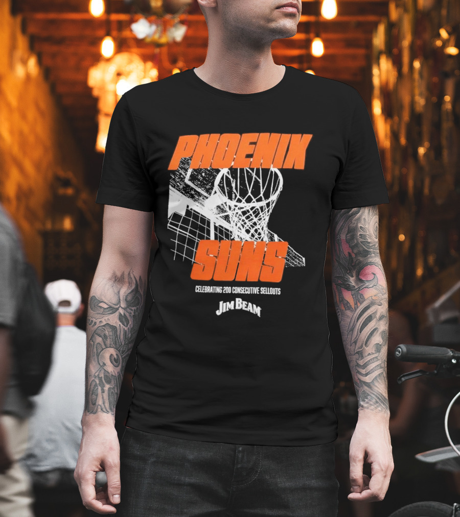Phoenix Suns 200 Consecutive Sellouts Celebration Jim Beam T-Shirt