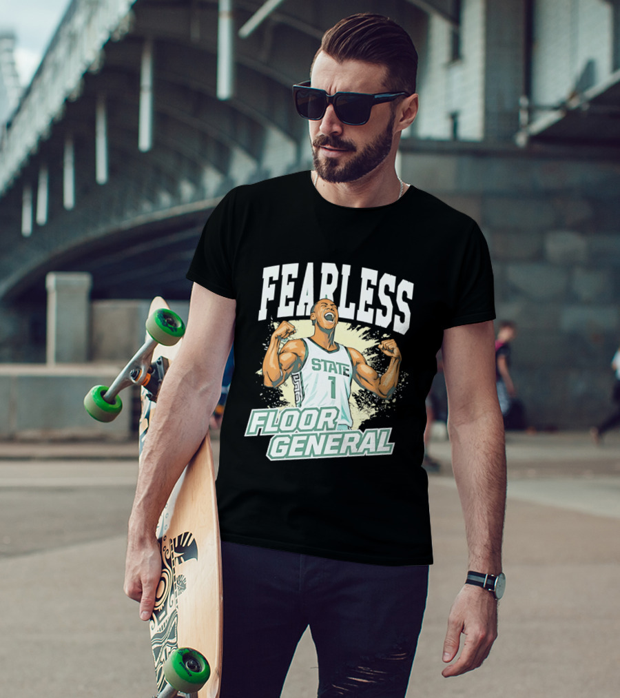 Fearless State 1 Floor General MM26 Michigan State Spartans T-Shirt