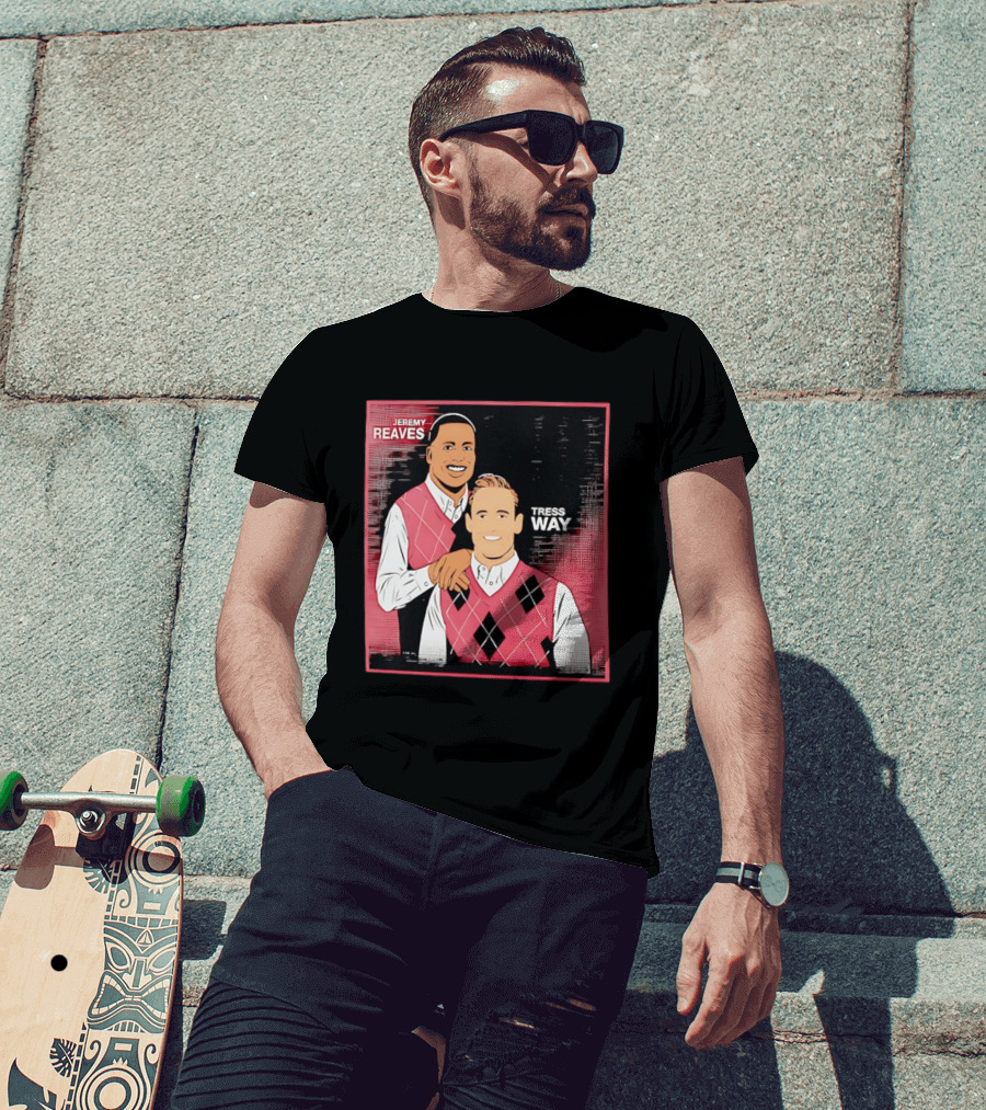 Jeremy Reaves Tress Way Washington Commanders Step Brothers Argyle Vest T-Shirt