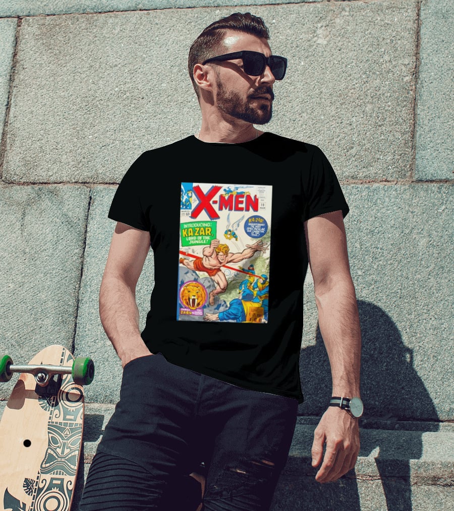 X Men 10 Introducing Ka Zar Lord Of The Jungle Marvel Comic Cover With Thrill To Zabu And Unquestionably The Most Spectacular New T-Shirt