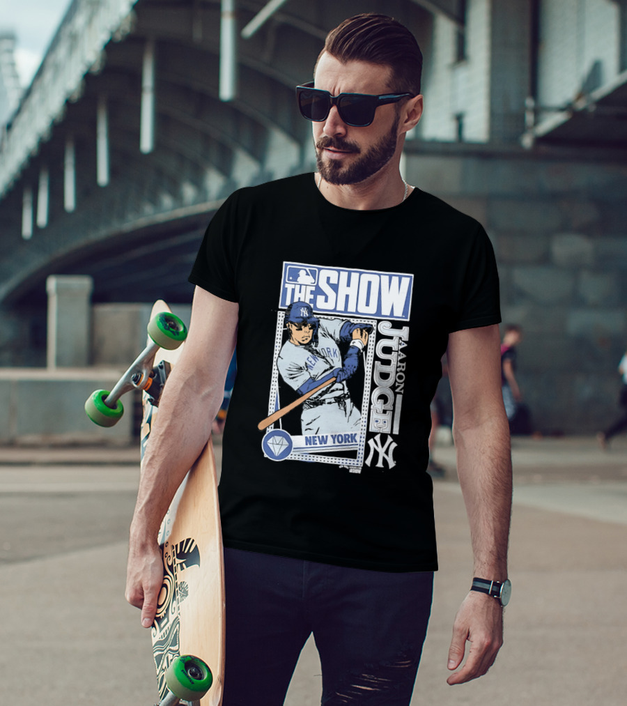 MLB The Show Caricature Aaron Judge 99 New York Yankees T-Shirt