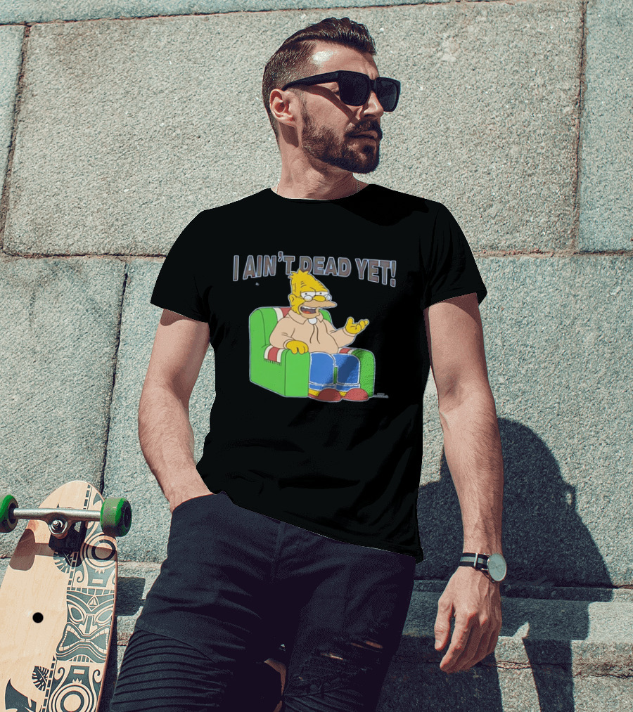 Abraham Sim I Ain't Dead Yet Sitting On Sofa T-Shirt