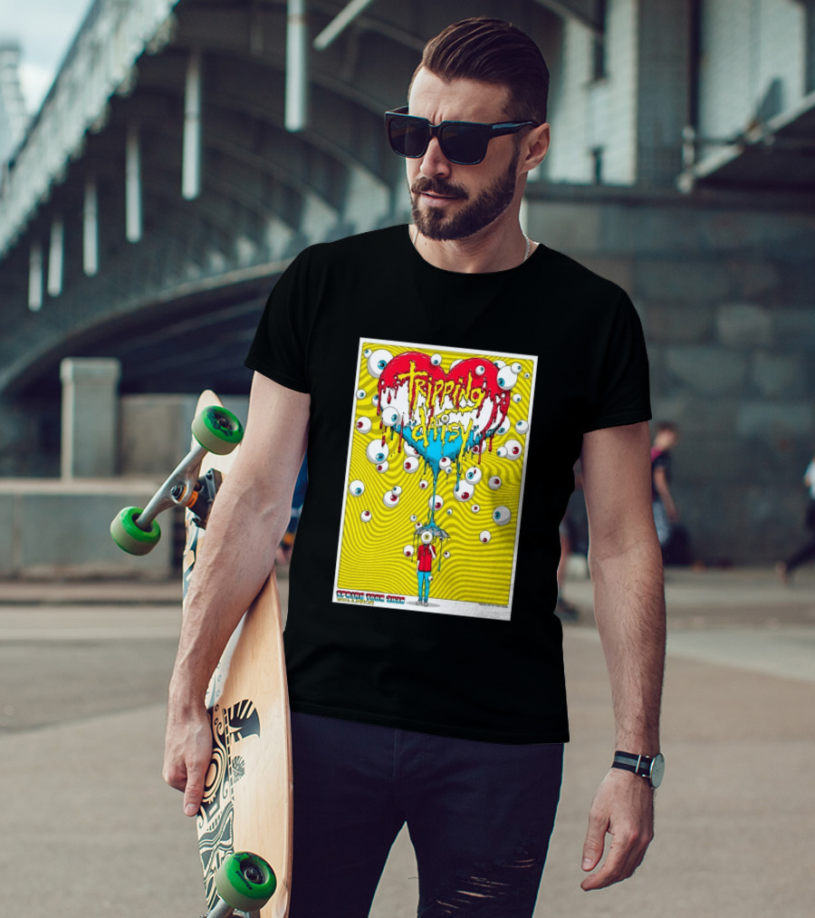 Tripping Daisy Spring Tour 2026 Psychedelic Heart And Eye Balloons By Cody Schibi T-Shirt