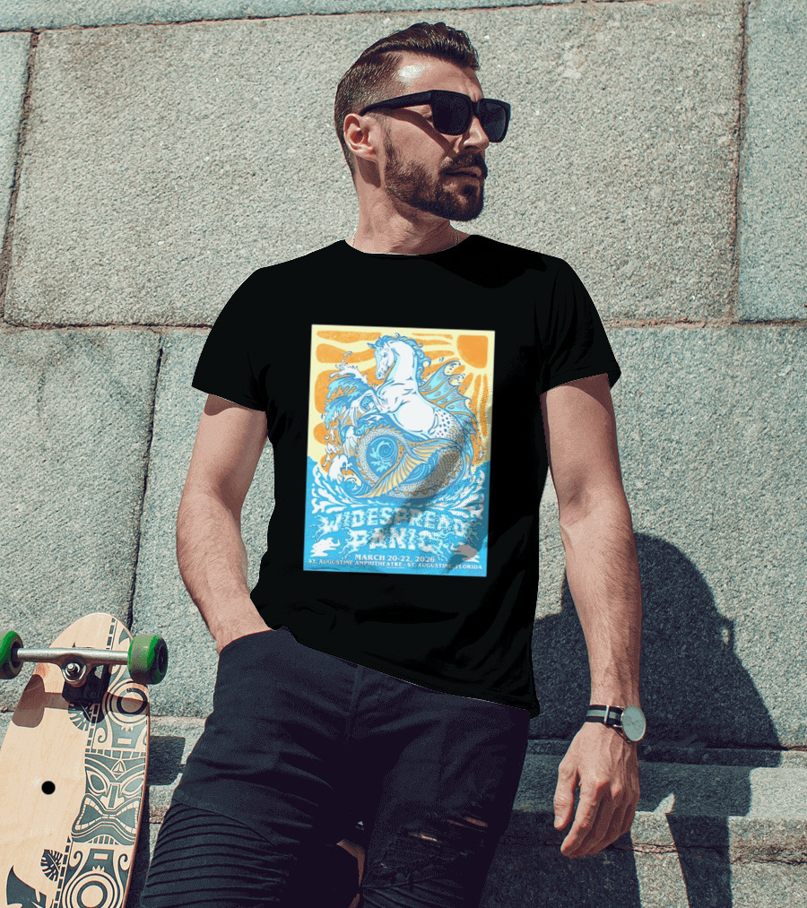 Widespread Panic March 20 22 2026 St Augustine Amphitheatre Florida Event T-Shirt