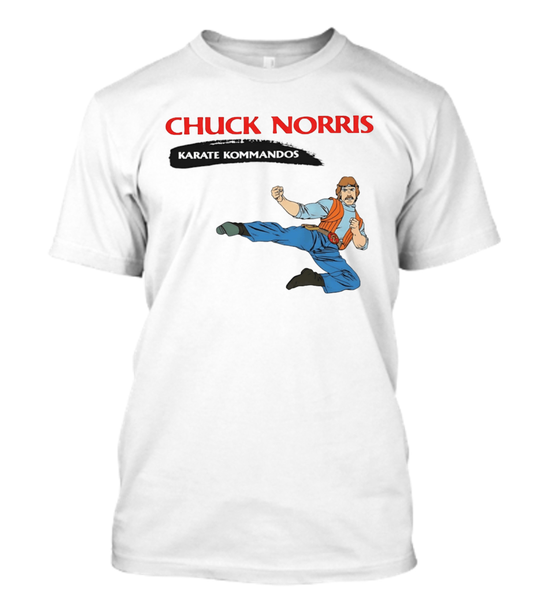 Chuck Norris Karate Kommandos 80s Cartoon Martial Arts Adventure T-Shirt