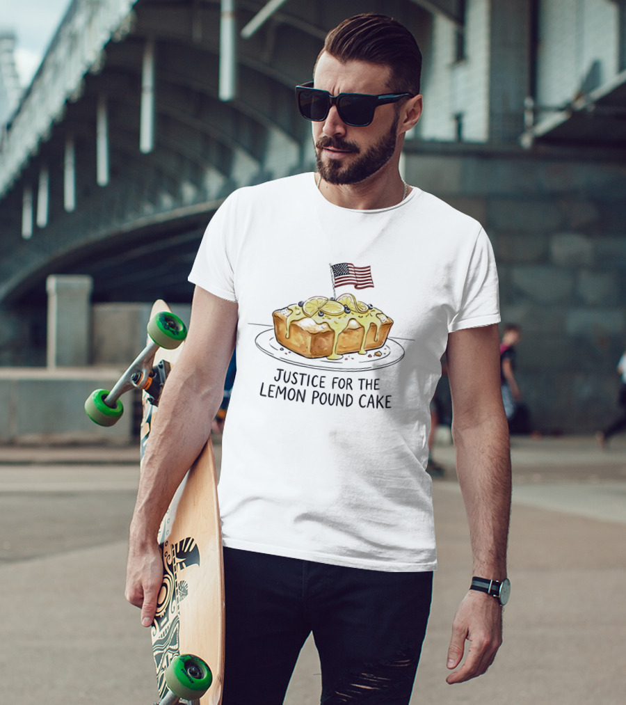 Justice For The Lemon Pound Cake American Flag Celebration T-Shirt