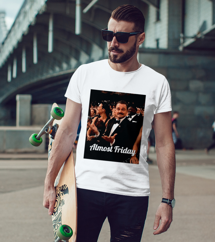 Almost Friday Leo Mustache Tuxedo Event T-Shirt