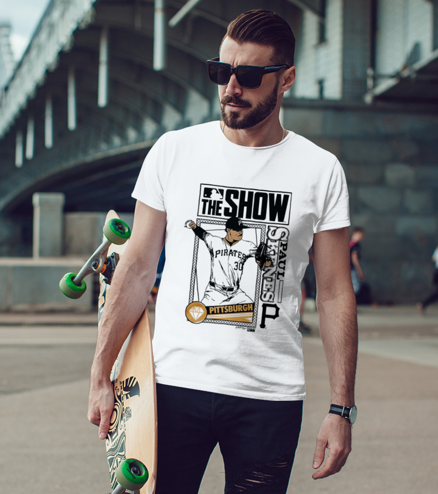Pittsburgh MLB The Show Paul Skenes 30 Caricature T-Shirt