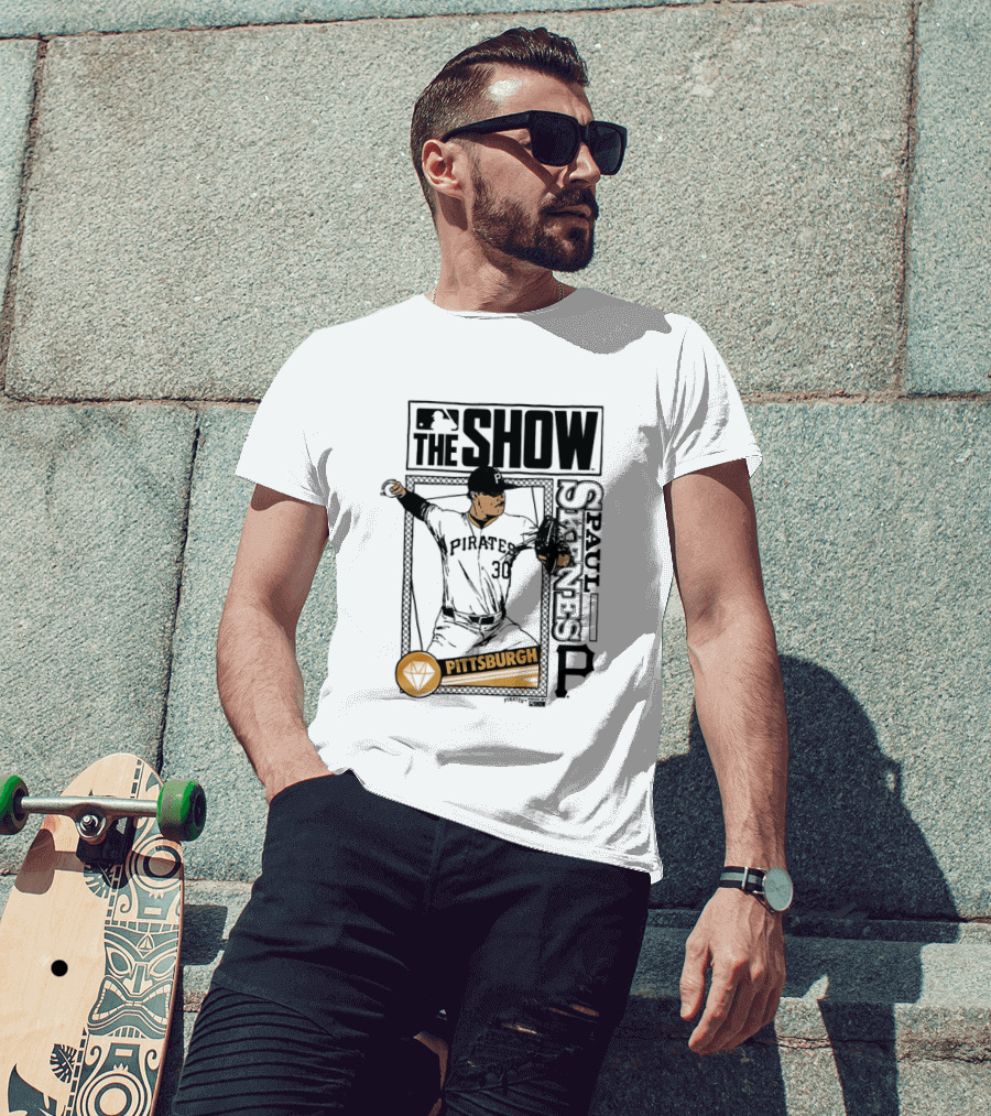Pittsburgh MLB The Show Paul Skenes 30 Caricature T-Shirt