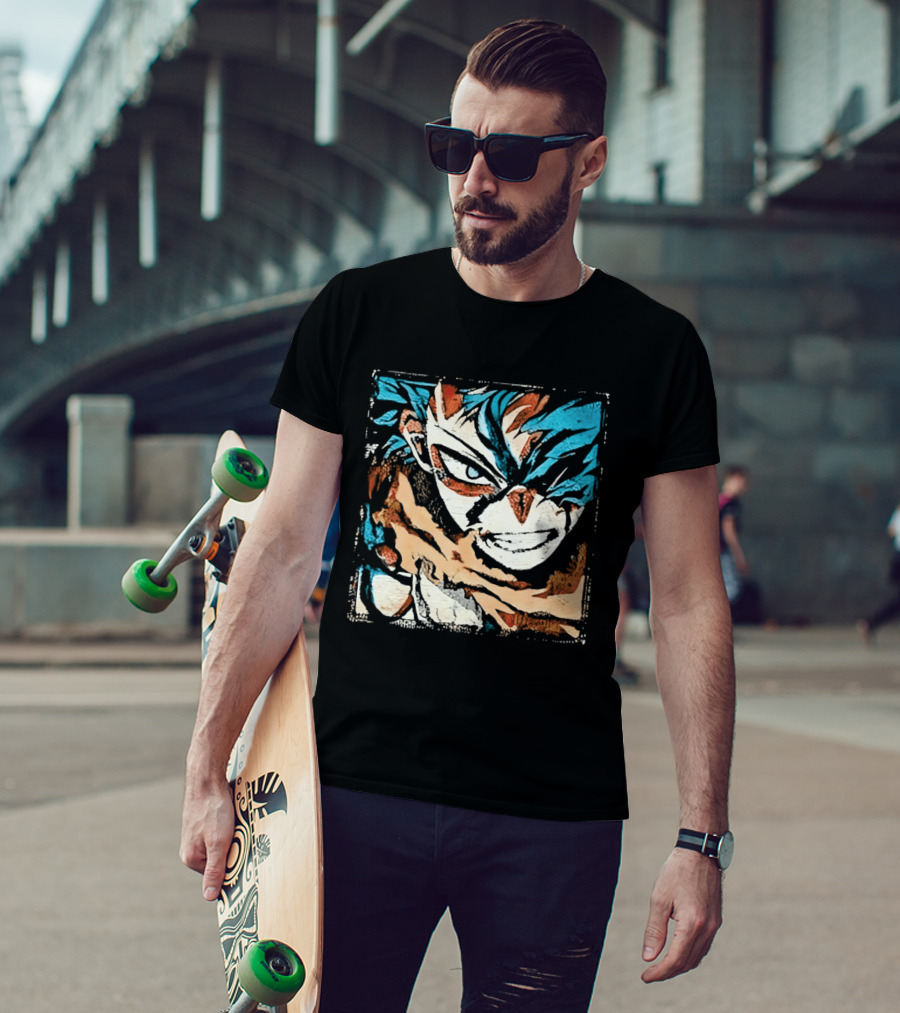 My Hero Academia Trippy Deku Blue And Red Abstract T-Shirt