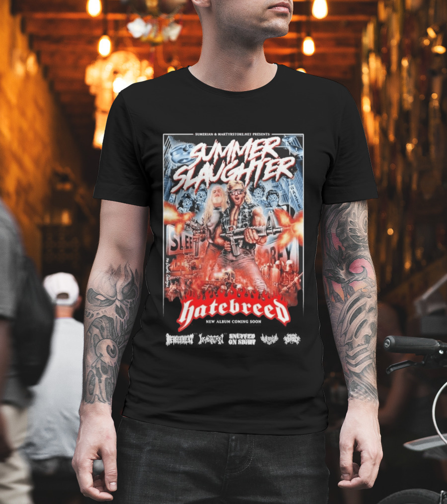 Summer Slaughter Hatebreed Tour 2026 Metal Festival North America Lineup T-Shirt