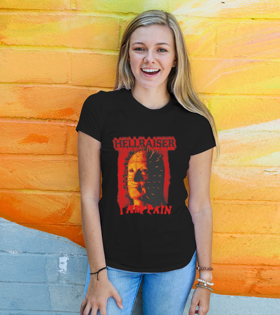 Hellraiser I Am Pain Pinhead Horror Movie T-Shirt