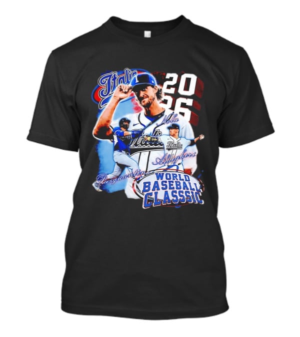 Italia 2026 World Baseball Classic Pasquantino Nola Aldegheri WBC T-Shirt