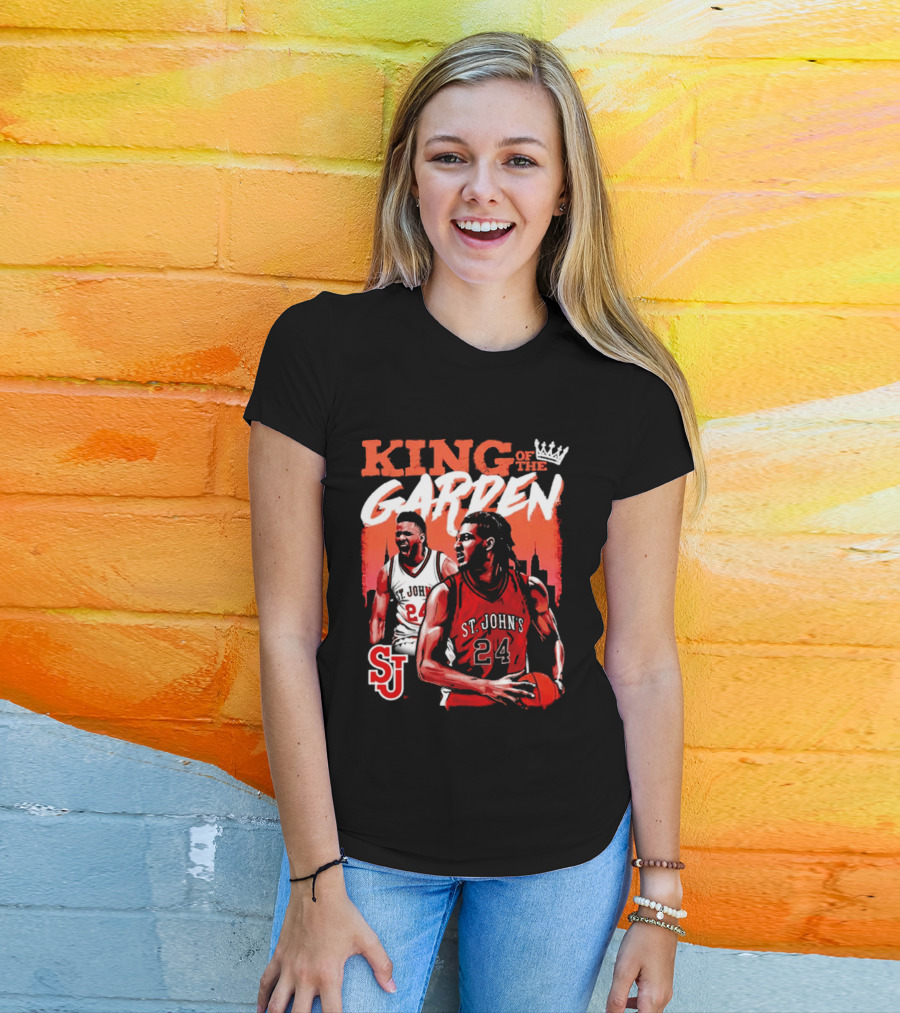 Zuby Ejiofor St. John's Red Storm 24 King Of The Garden T-Shirt