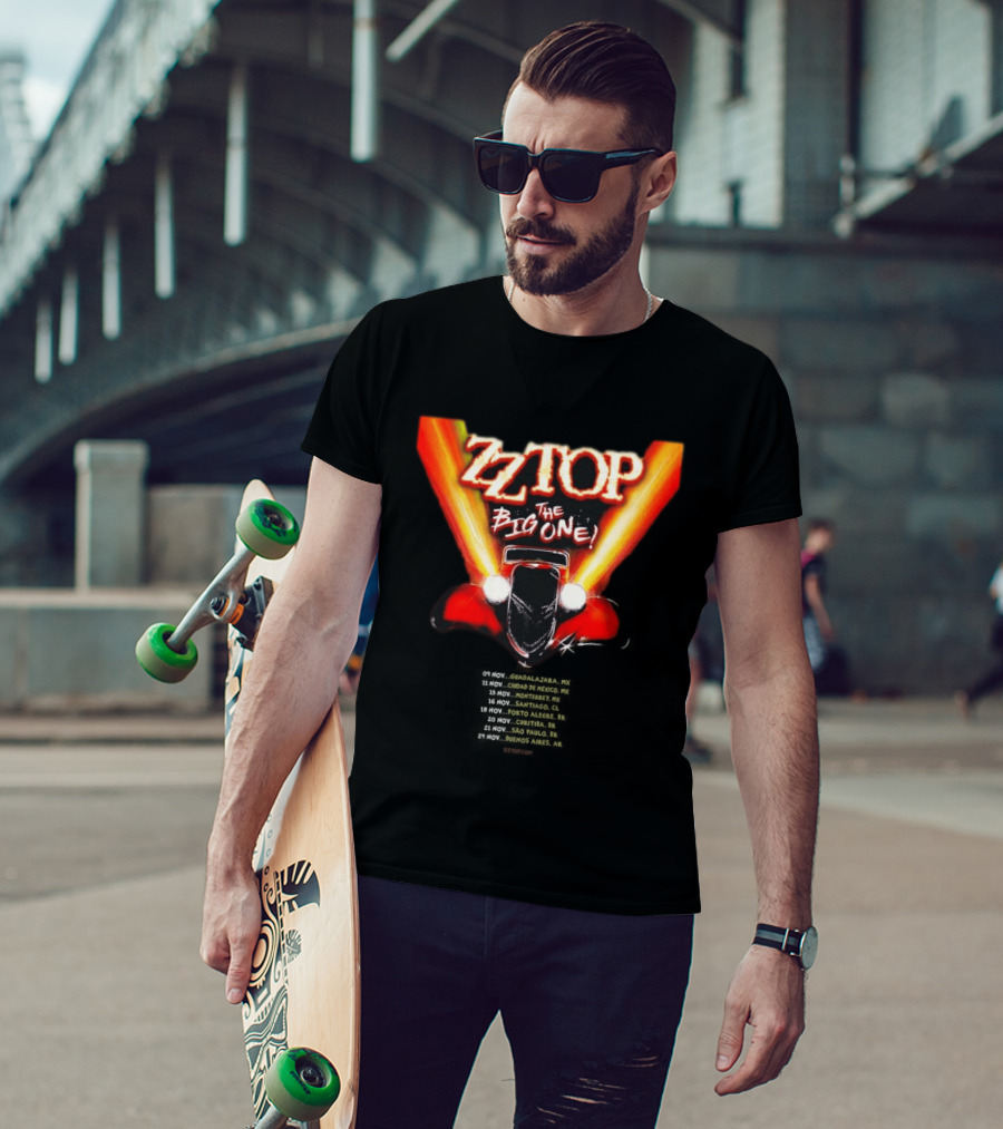 ZZ Top The Big One Mexico And South America Tour 2026 T-Shirt