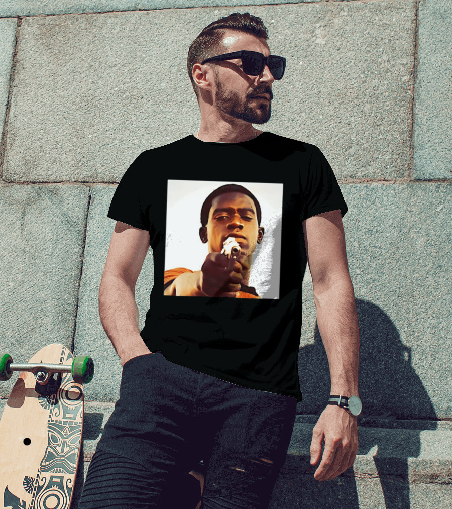 Snowfall TV Series 2017 Damson Idris Character With Gun T-Shirt