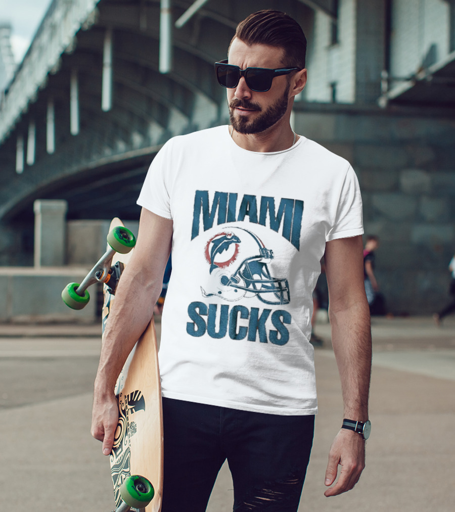 Miami Sucks Dolphins Helmet Football 2025 T-Shirt