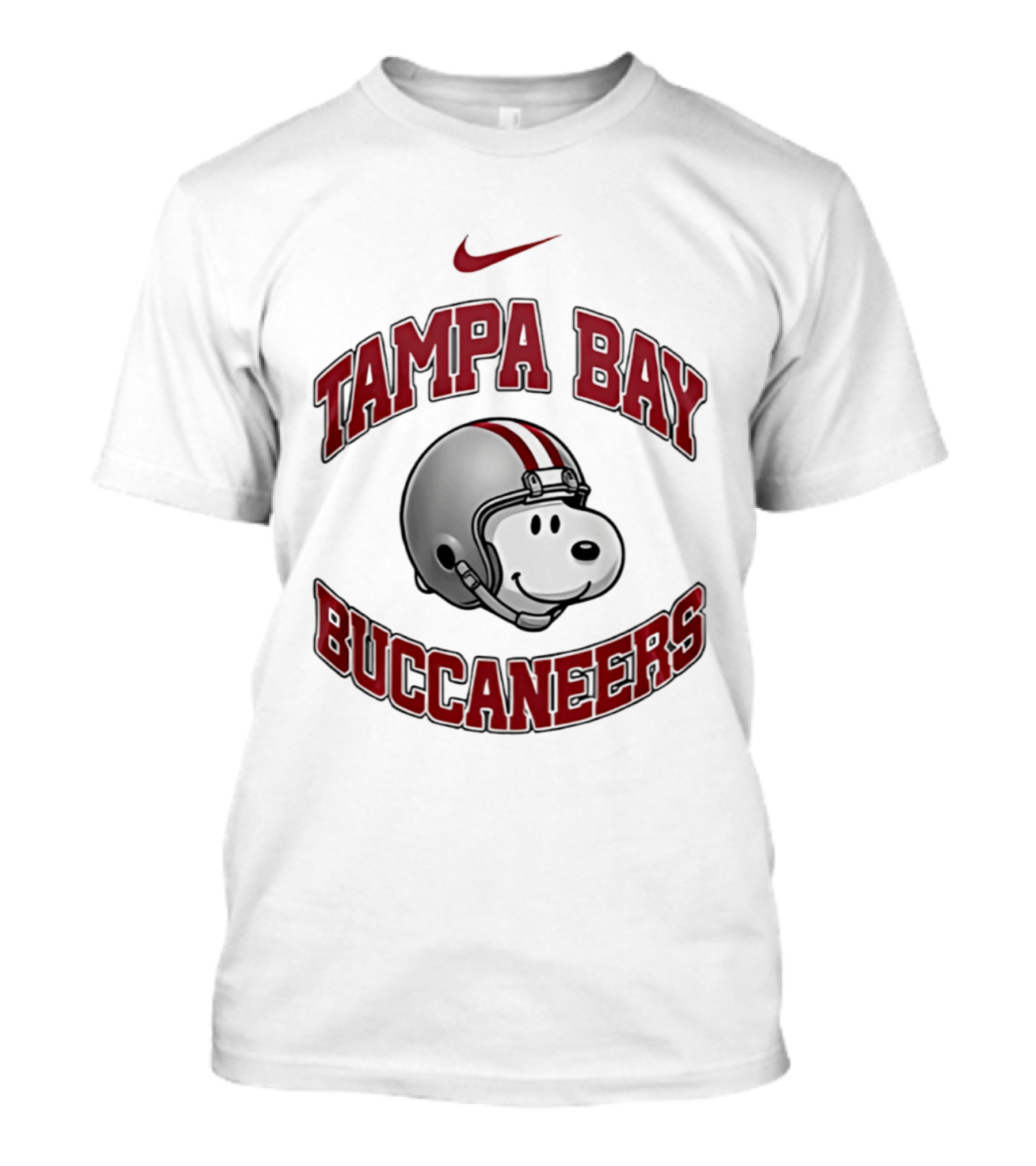 Tampa Bay Buccaneers Snoopy Helmet Nike 2026 T-Shirt
