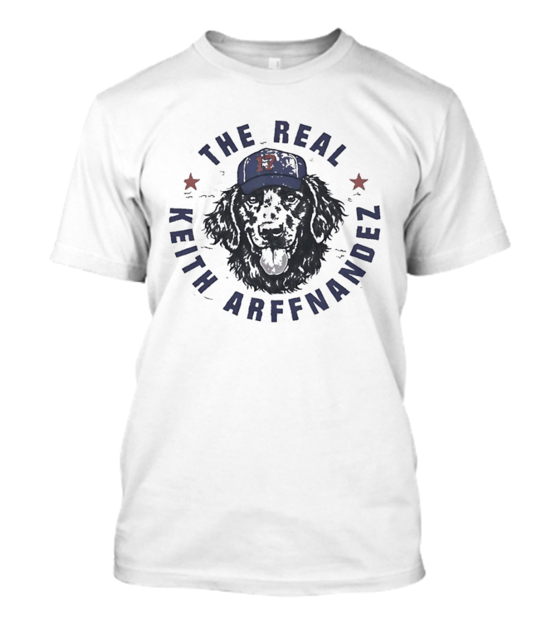 The Real Keith Arffnandez Dog Duffy 17 Cap New York Mets Baseball T-Shirt