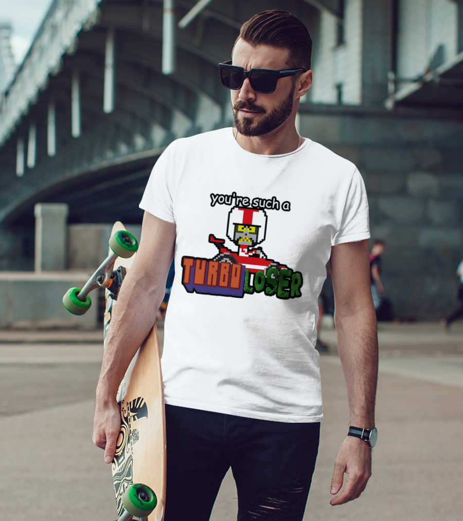 You're Such A Turbo Loser Pixel Art Racing Helmet T-Shirt