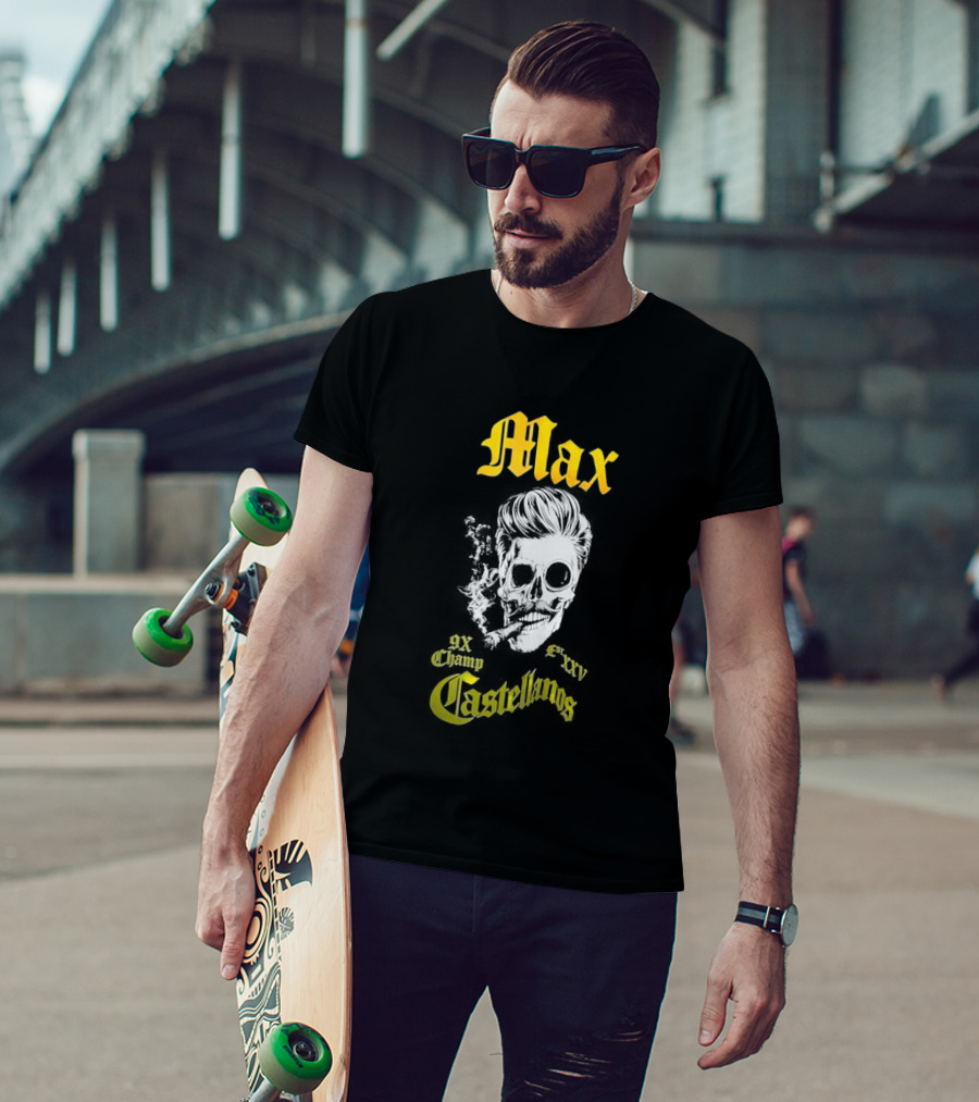 Max Castellanos 9x Champ Shaka Skull T-Shirt