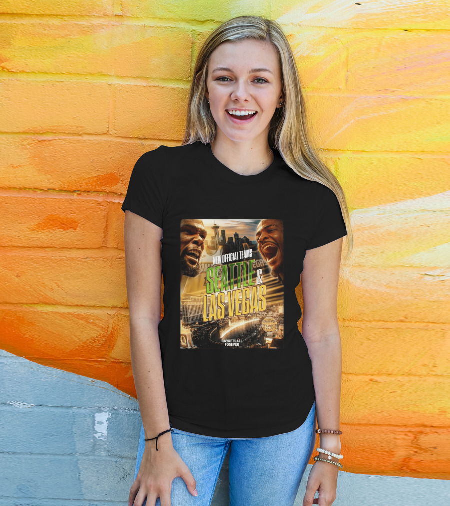 New Official Teams Seattle Las Vegas Basketball Forever 2026 T-Shirt