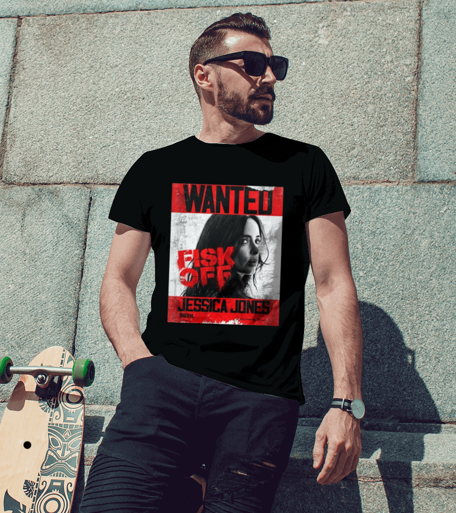 Wanted Jessica Jones Fisk Off Daredevil Born Again Season 2 T-Shirt