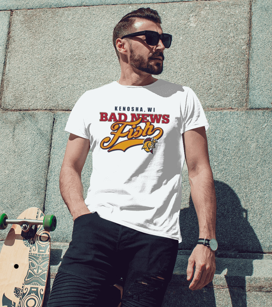 Kenosha WI Bad News Fish Kingfish Event T-Shirt