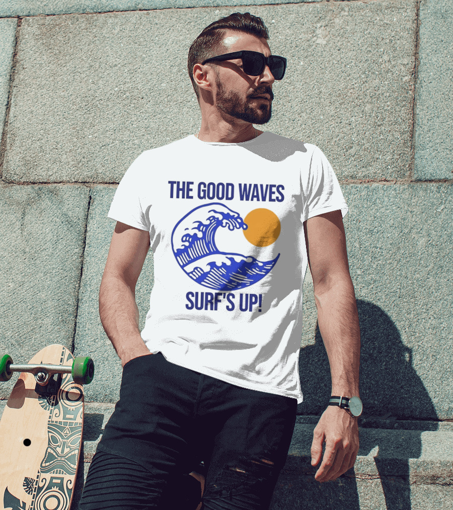The Good Waves Surf's Up Sun And Wave T-Shirt