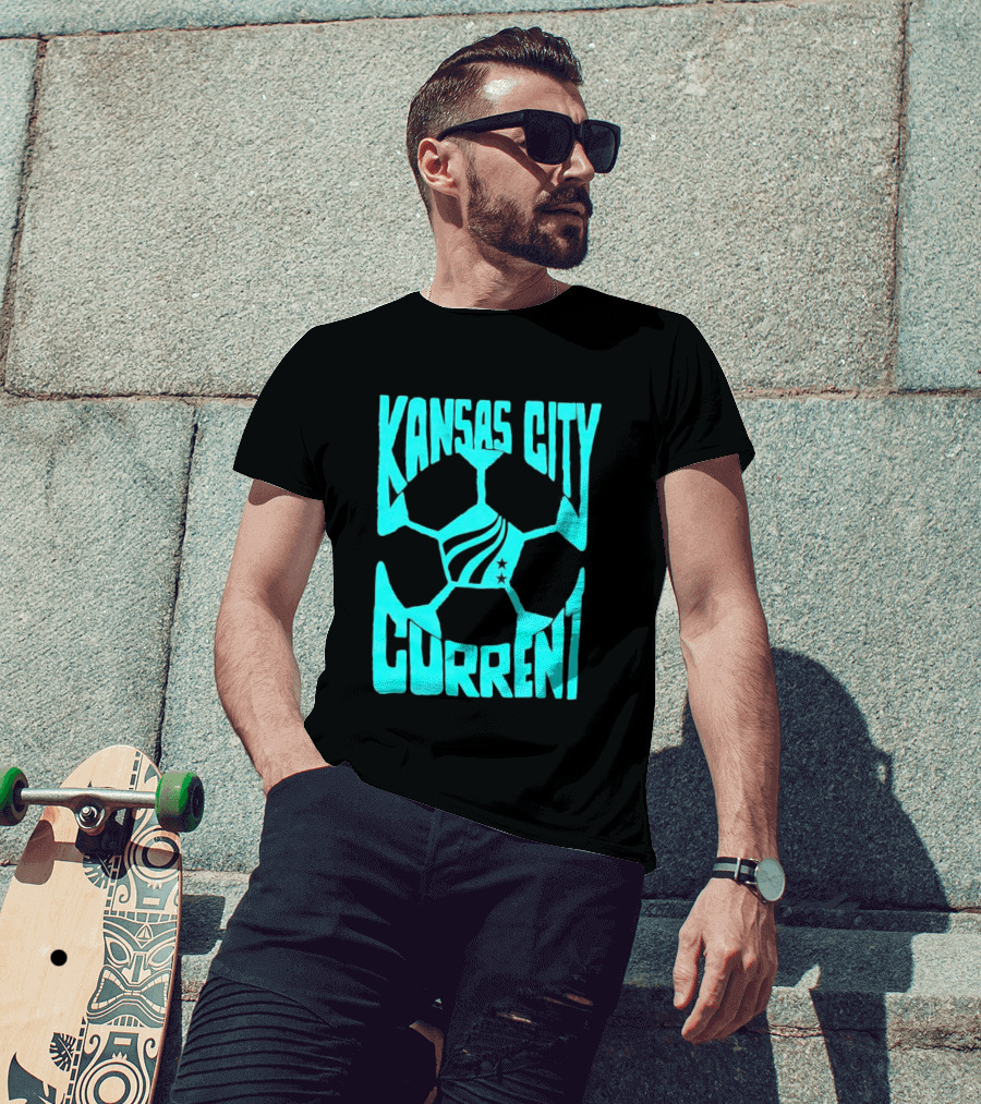 Kansas City Current NWSL Soccer Ball Kansas City Current T-Shirt
