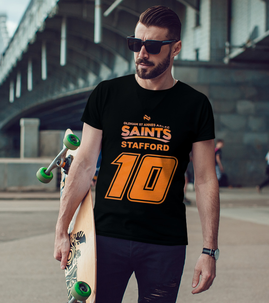 Oldham St Annes ARLFC Saints Stafford Number 10 T-Shirt