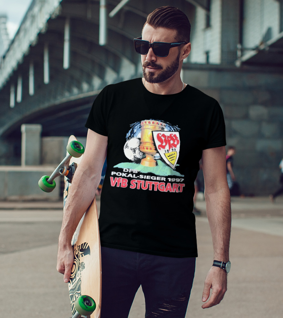 DFB Pokal Sieger 1997 VfB Stuttgart Trophy Ball T-Shirt