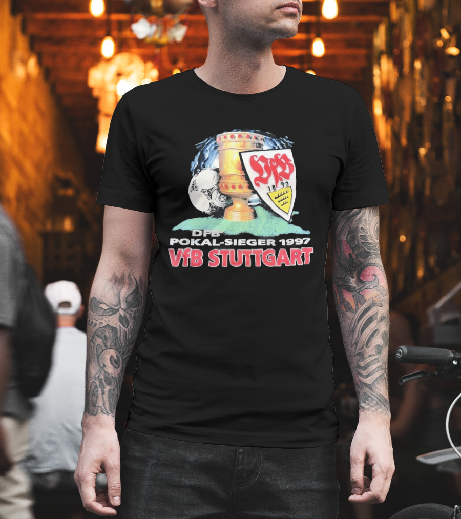 DFB Pokal Sieger 1997 VfB Stuttgart Trophy Ball T-Shirt