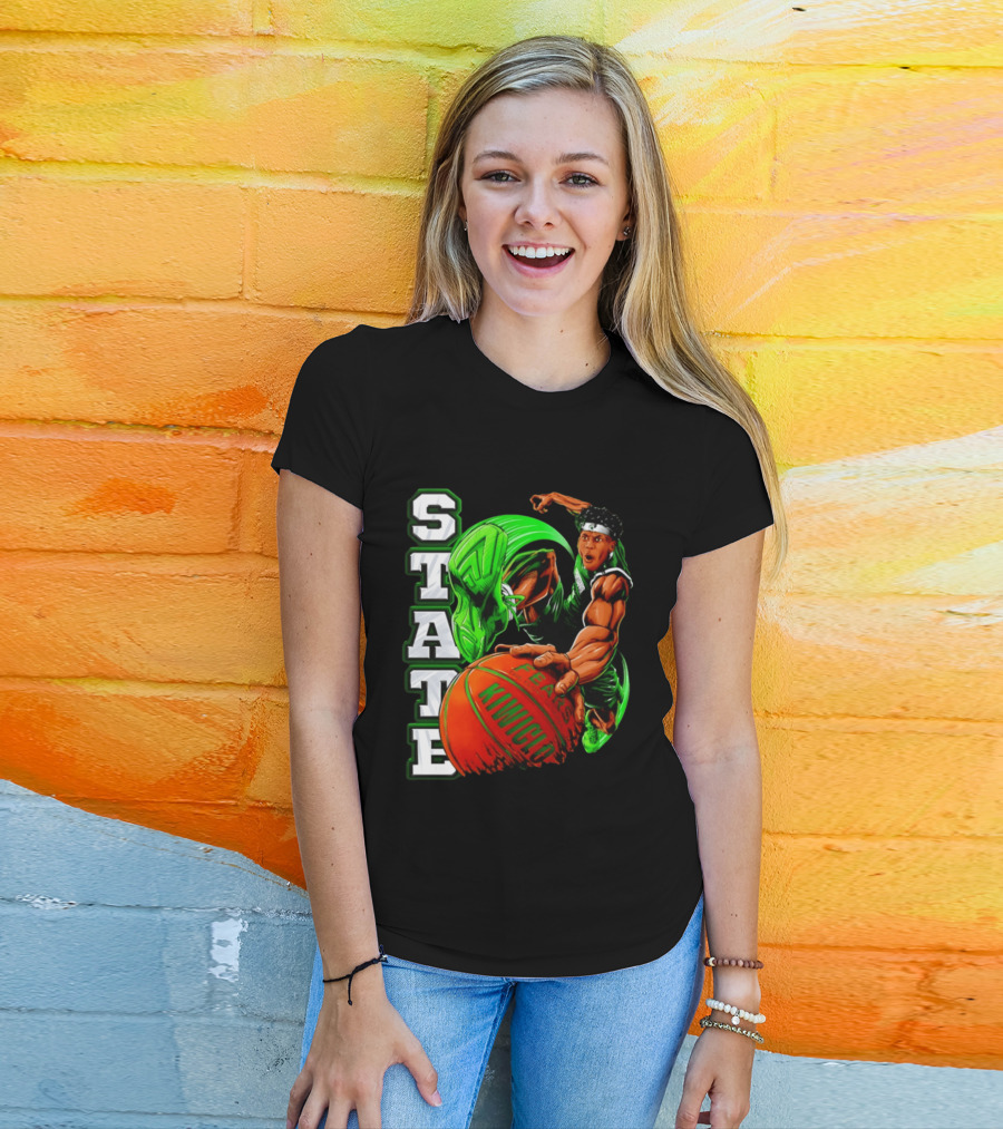 STATE Jeremy Fears Jr The Floor General Michigan Spartans Kiwicho T-Shirt