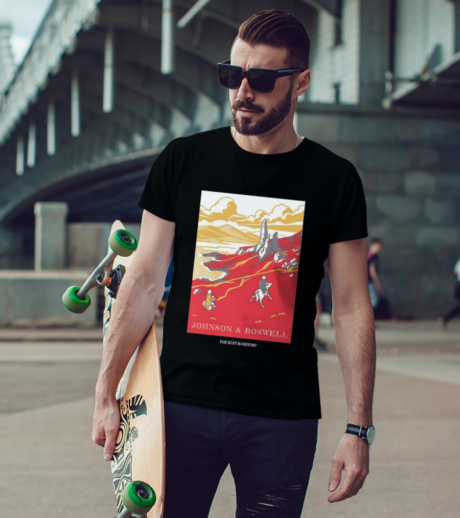 Johnson And Boswell Journey Through Red Landscape And History T-Shirt