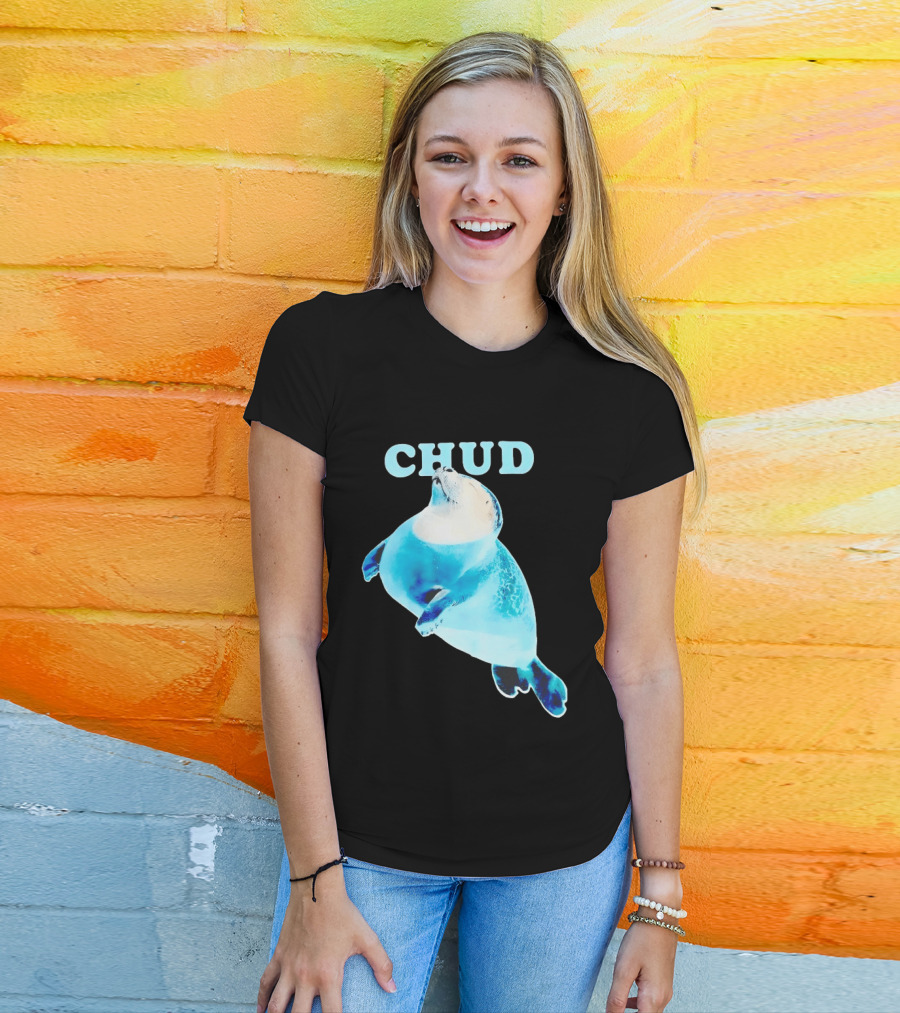 CHUD Seal Floating In Blue Water T-Shirt
