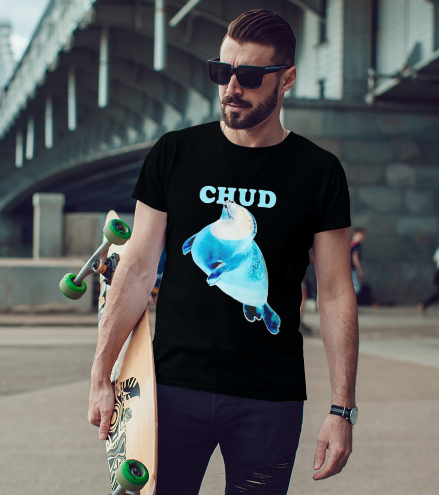 CHUD Seal Floating In Blue Water T-Shirt