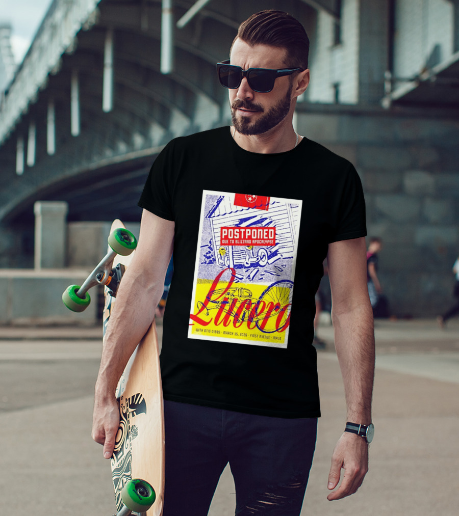 Lucero Postponed Due To Blizzard Apocalypse With Otis Gibbs March 15 2026 First Avenue MPLS T-Shirt